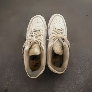 Nike Mens White Air Force One AF1 Shoes 10 Minimal Creasing Fair Condition